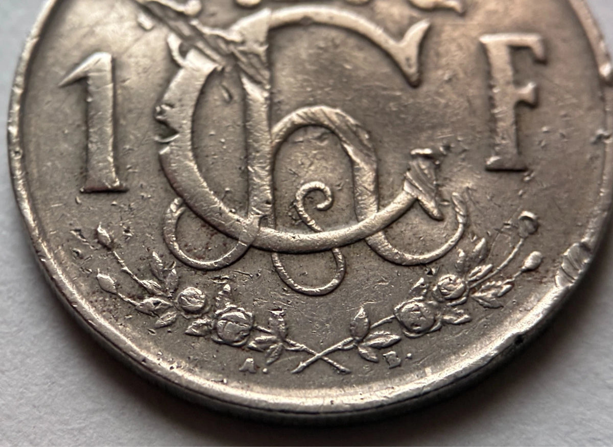 1 Franc 1952 | Luxemburg | „Feierstëppler“ | Großherzogin Charlotte | Kupfer-Nickel-Münze | schön