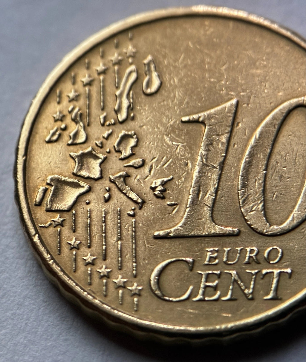 10 Cent 2002 F | Deutschland | Brandenburger Tor | Nordisches Gold Münze
