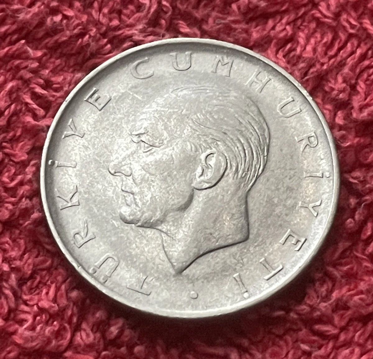 1 Lira 1968 | Türkei | Mustafa Kemal Atatürk | TÜRKİYE CUMHURİYETİ | Edelstahl | Münze