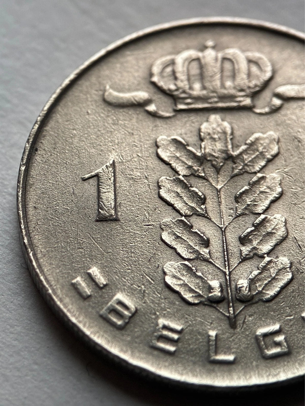 1 Franc Belgien 1973 | Ceres-Kopf & Eichenzweig | BELGIË | Münze