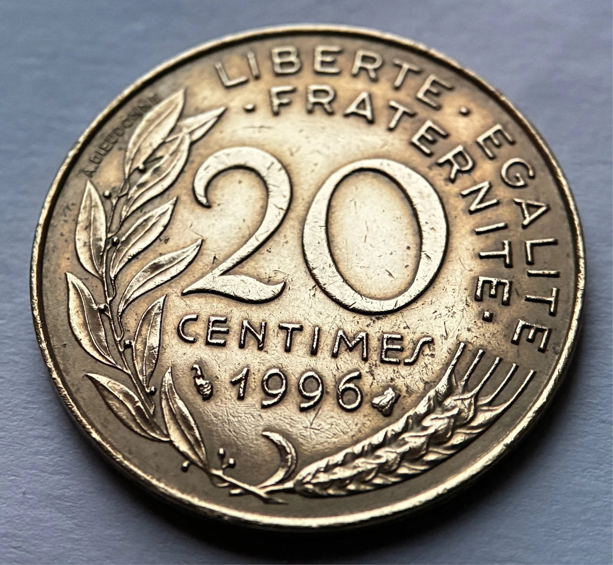 20 Centimes 1996 | Frankreich | Marianne | Aluminiumbronze Münze | schön