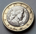 1 Euro 2014 | Lettland | "Milda" Trachtenmädchen | Bi-Metall Münze