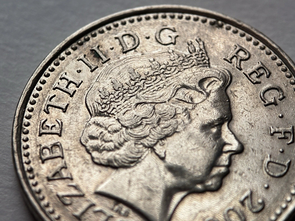 10 Pence 2000 | Großbritannien | Elizabeth II. | gekrönter Löwe | Kupfer-Nickel Münze