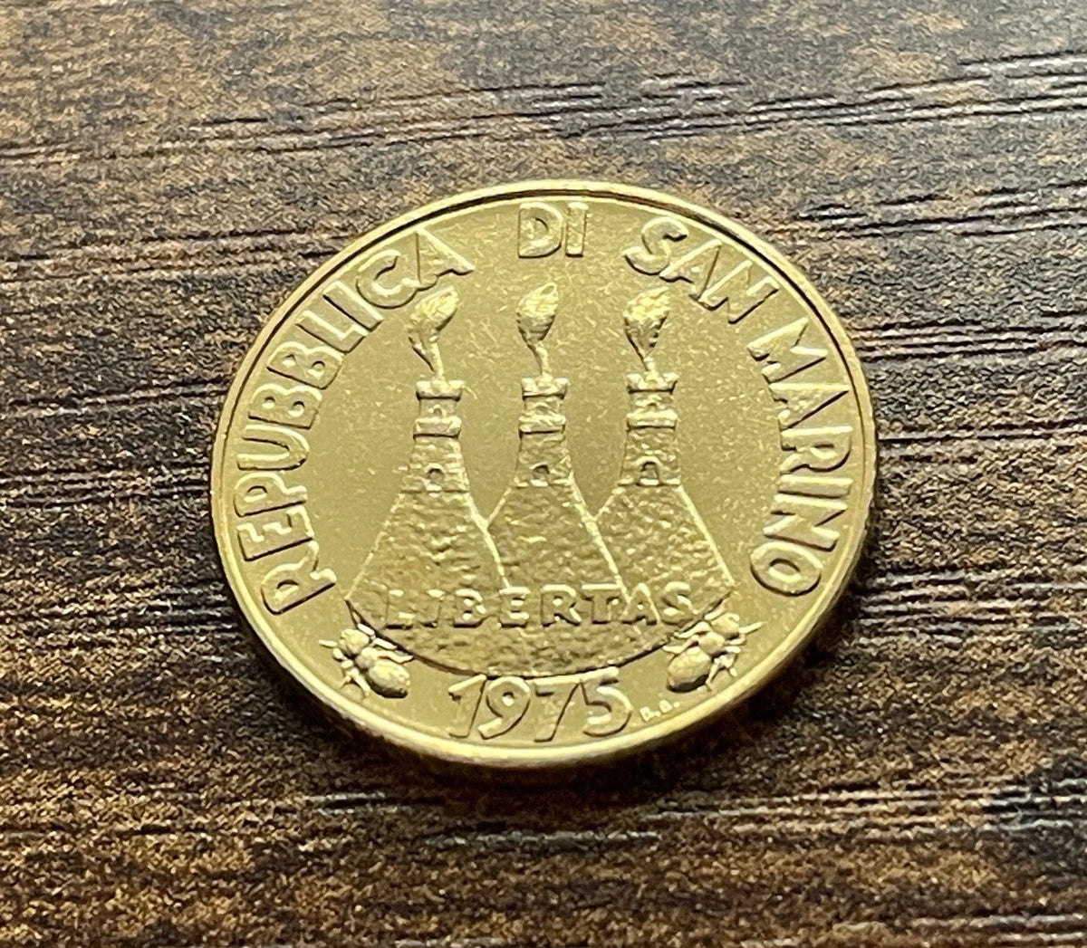 20 Lire 1975 | San Marino | Tierliebe | Aluminiumbronze Münze | schön