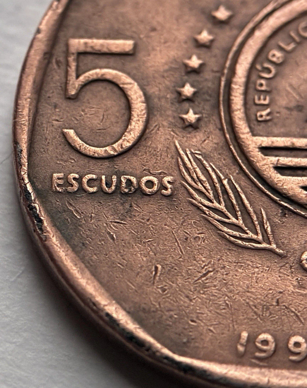 5 Escudos 1994 | Kap Verde | Fischadler / Guincho | Kupferplattierter Stahl Münze