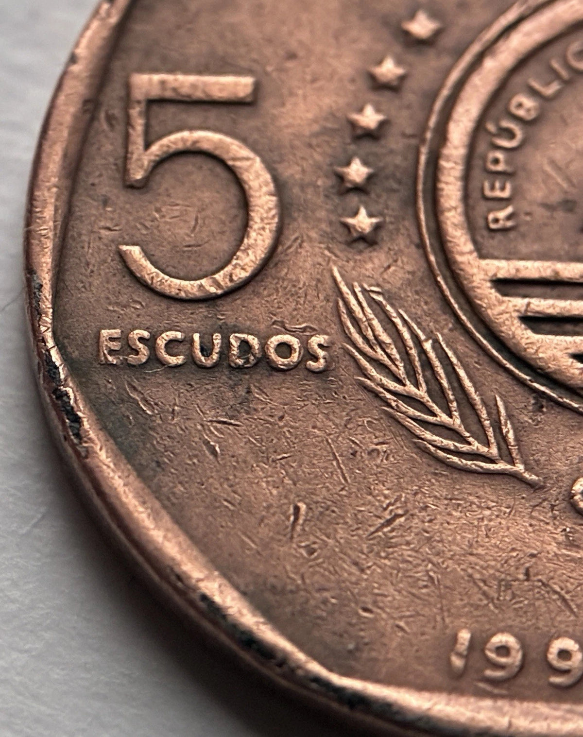 5 Escudos 1994 | Kap Verde | Fischadler / Guincho | Kupferplattierter Stahl Münze