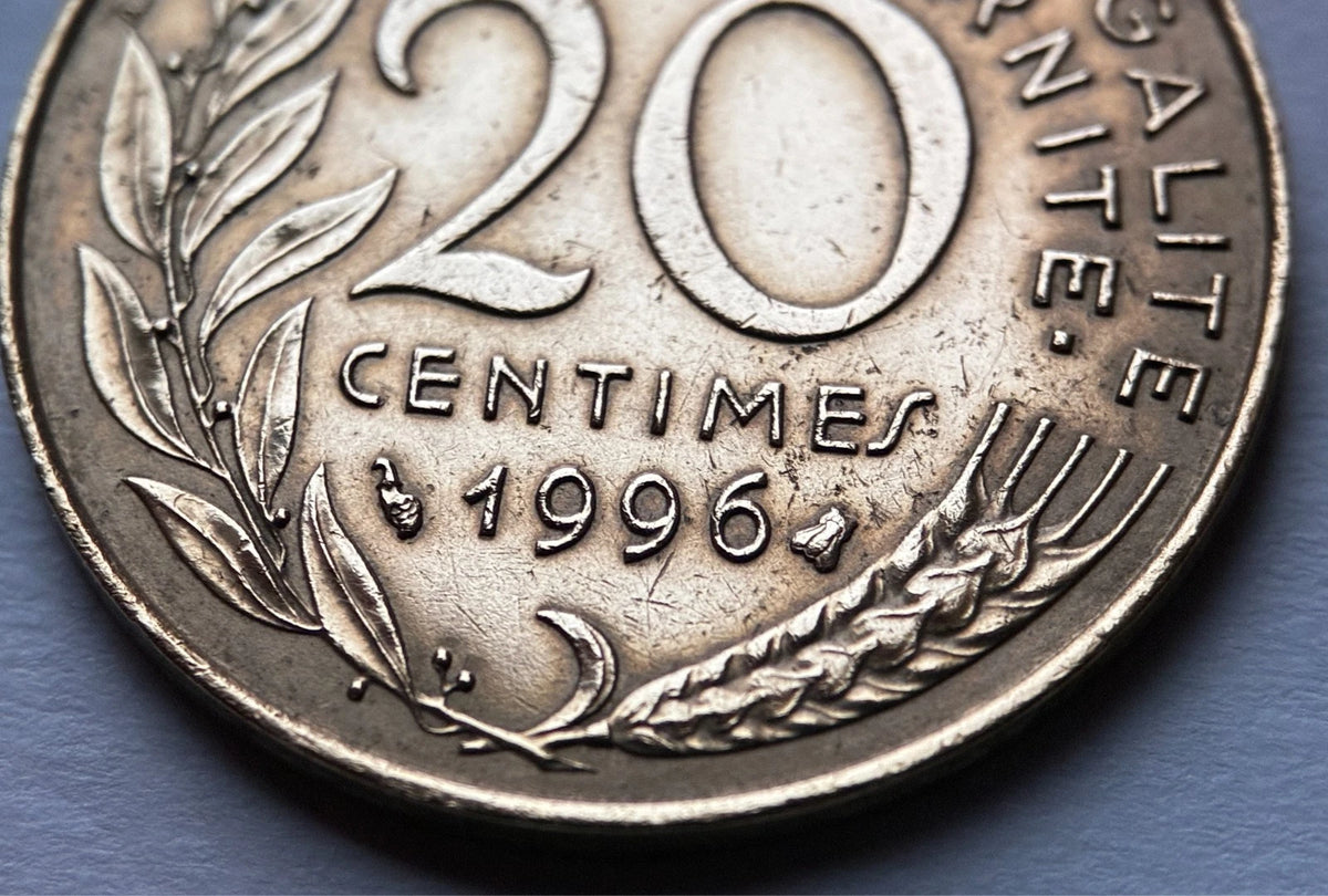 20 Centimes 1996 | Frankreich | Marianne | Aluminiumbronze Münze | schön