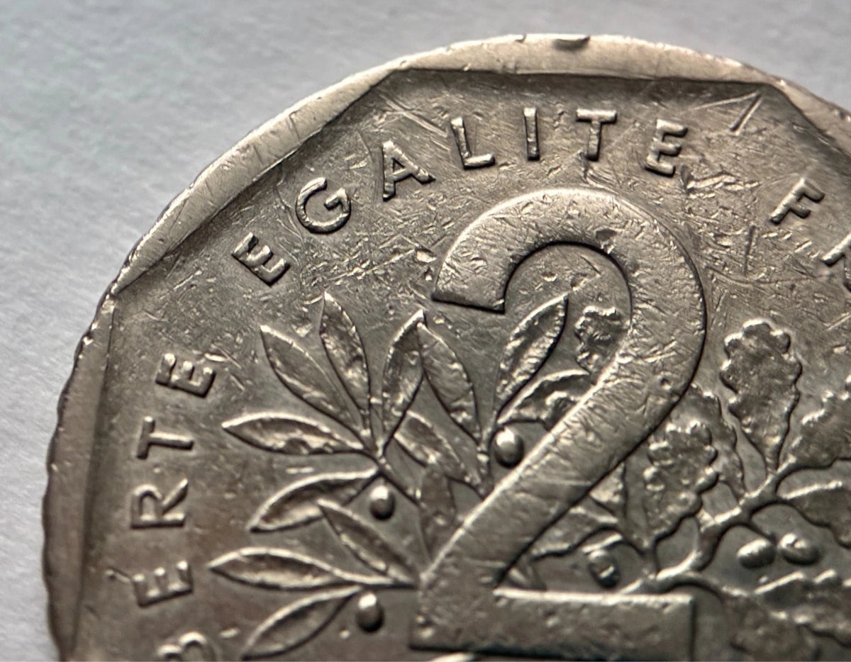2 Francs 1979 | Frankreich | Säerin 'Semeuse' im Sonnenaufgang | Nickel Münze | schön