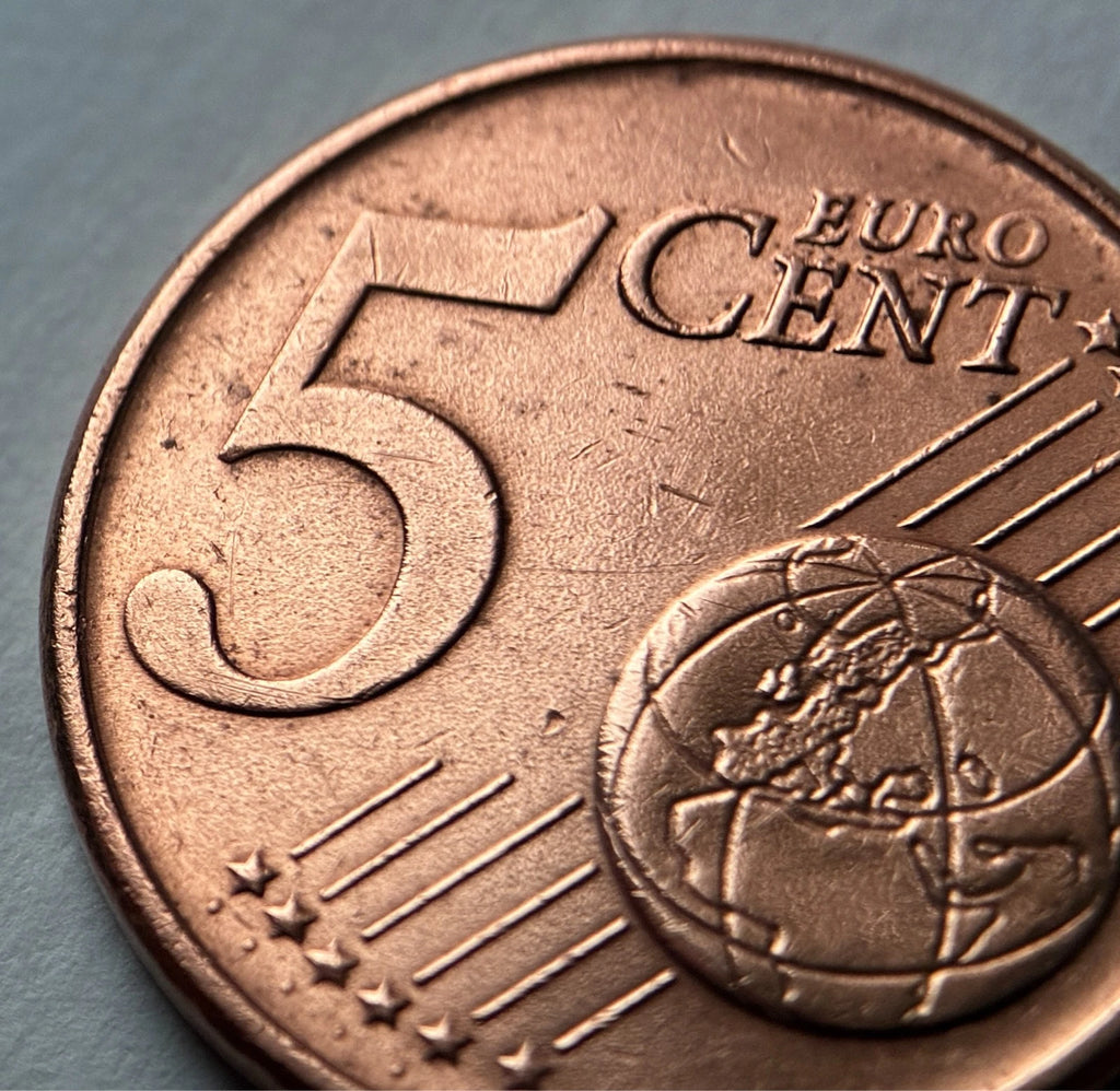 5 Cent 2002 | Griechenland | Moderner Tanker | Münze aus Verkupfertem Stahl | Sehr schön