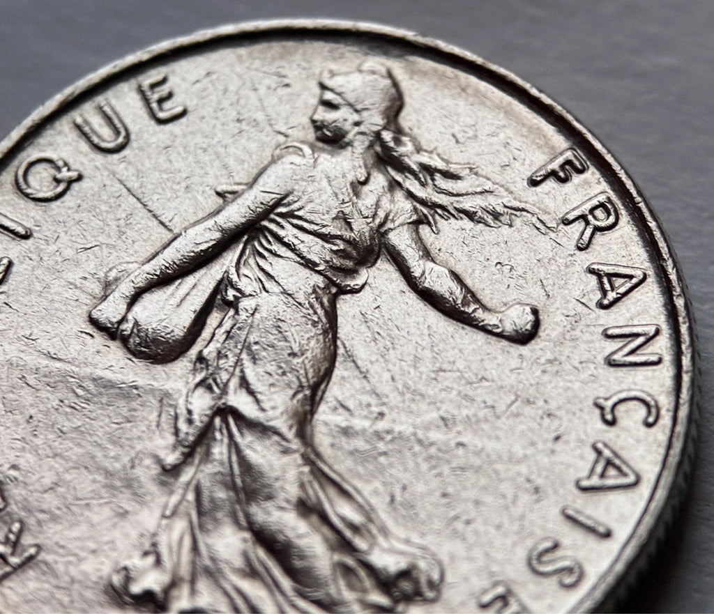 1/2 Franc 1984 | Frankreich | La Semeuse | Nickel-Münze | sehr schön