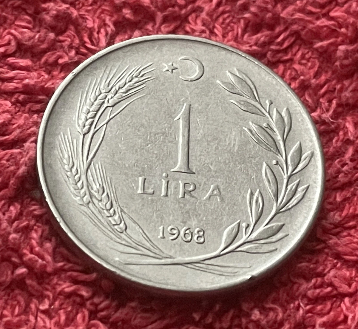 1 Lira 1968 | Türkei | Mustafa Kemal Atatürk | TÜRKİYE CUMHURİYETİ | Edelstahl | Münze