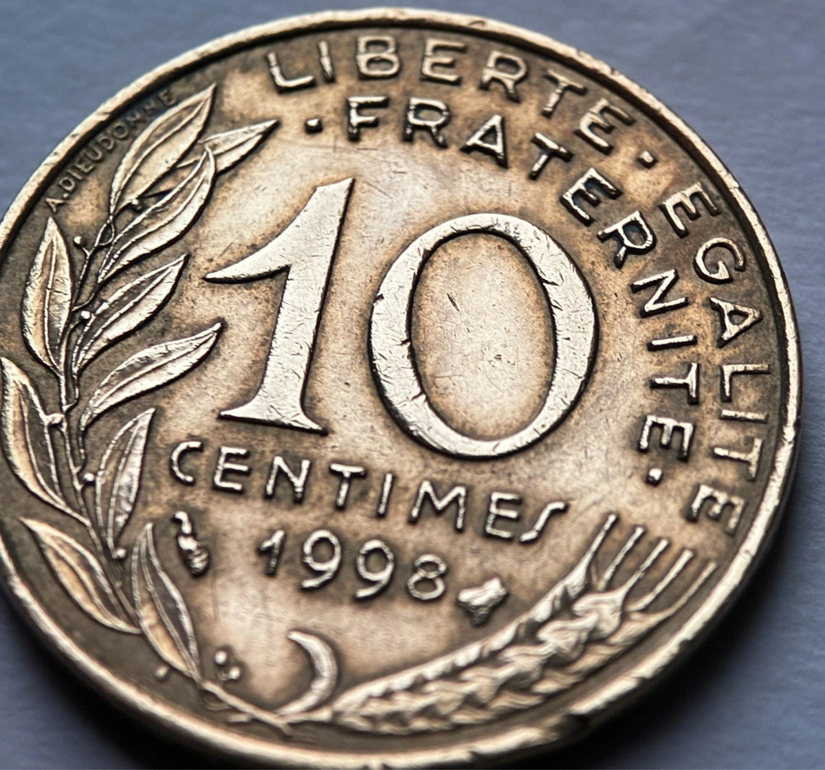 10 Centimes 1998 | Frankreich | Marianne | Aluminiumbronze Münze | vorzüglich