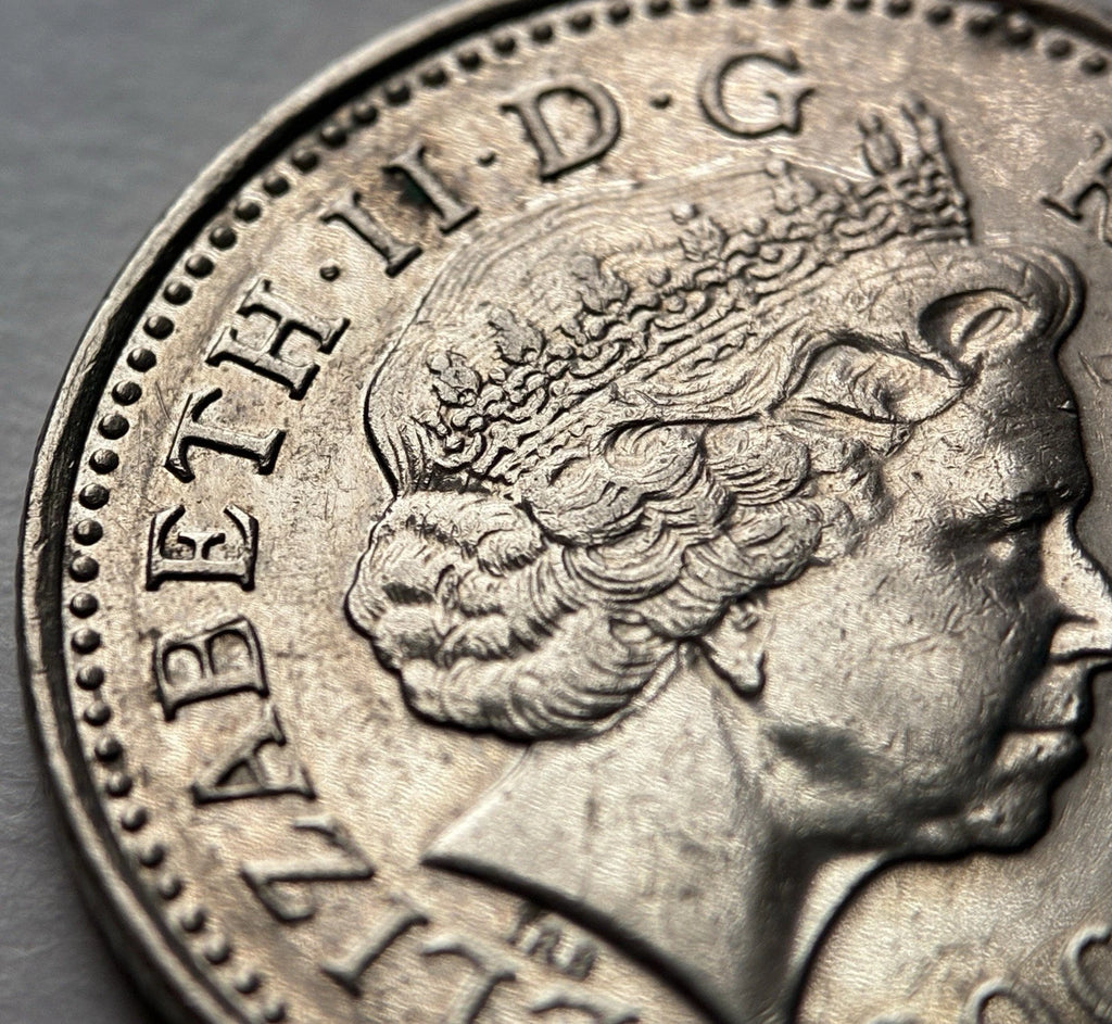 10 Pence 2000 | Großbritannien | Elizabeth II. | gekrönter Löwe | Kupfer-Nickel Münze