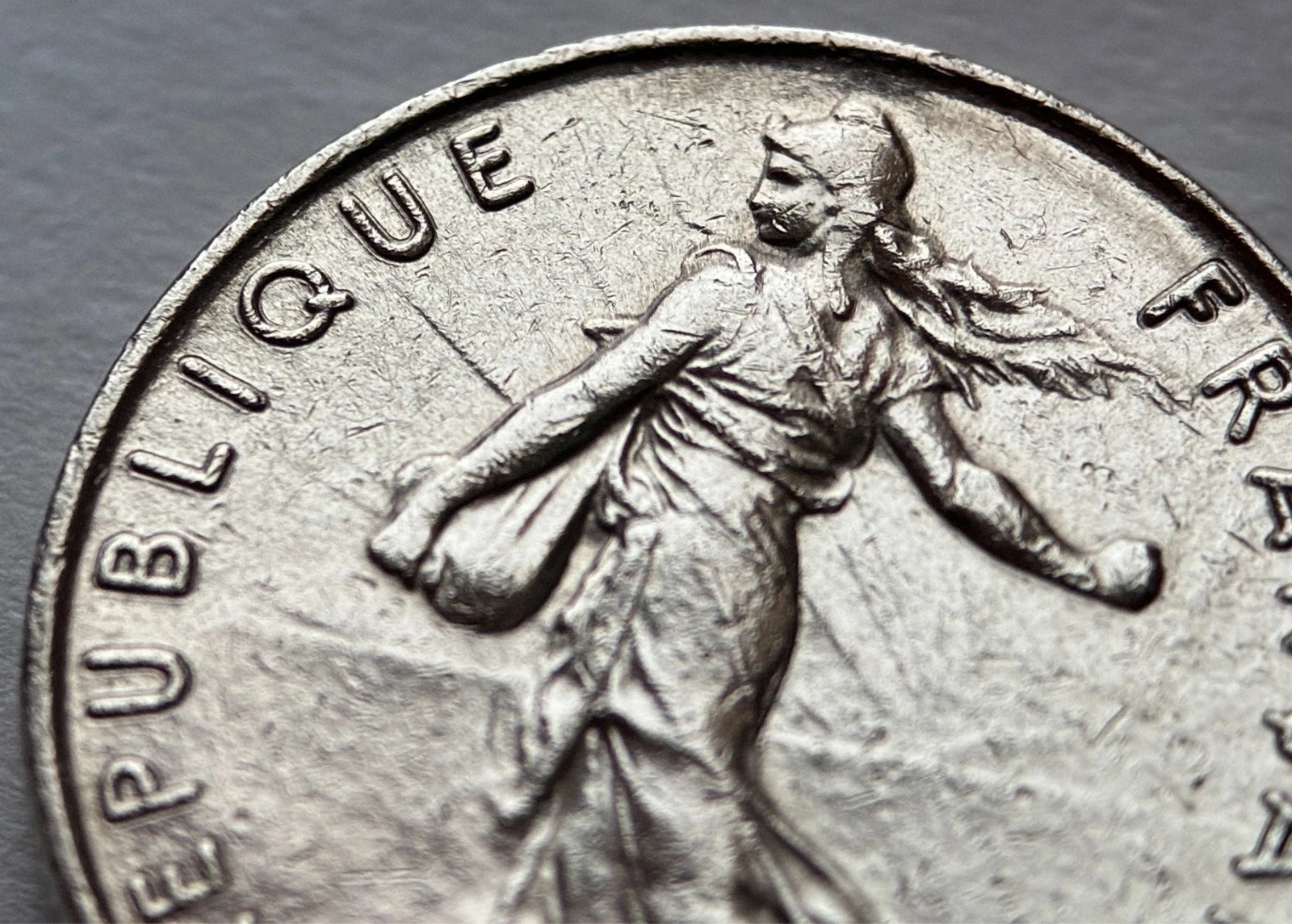 1/2 Franc 1984 | Frankreich | La Semeuse | Nickel-Münze | sehr schön