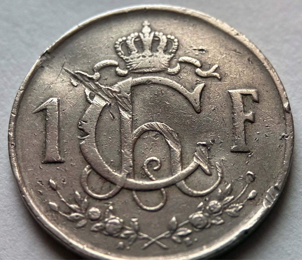 1 Franc 1952 | Luxemburg | „Feierstëppler“ | Großherzogin Charlotte | Kupfer-Nickel-Münze | schön