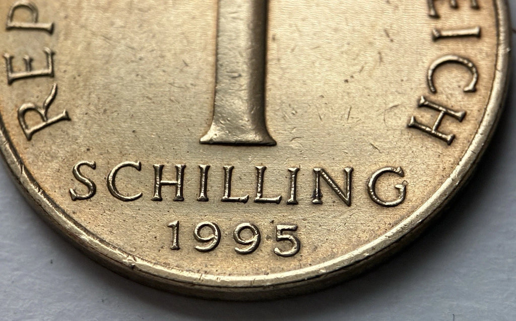1 Schilling 1995 | Österreich | Edelweiß | Alpenblume | Aluminiumbronze Münze | sehr schön