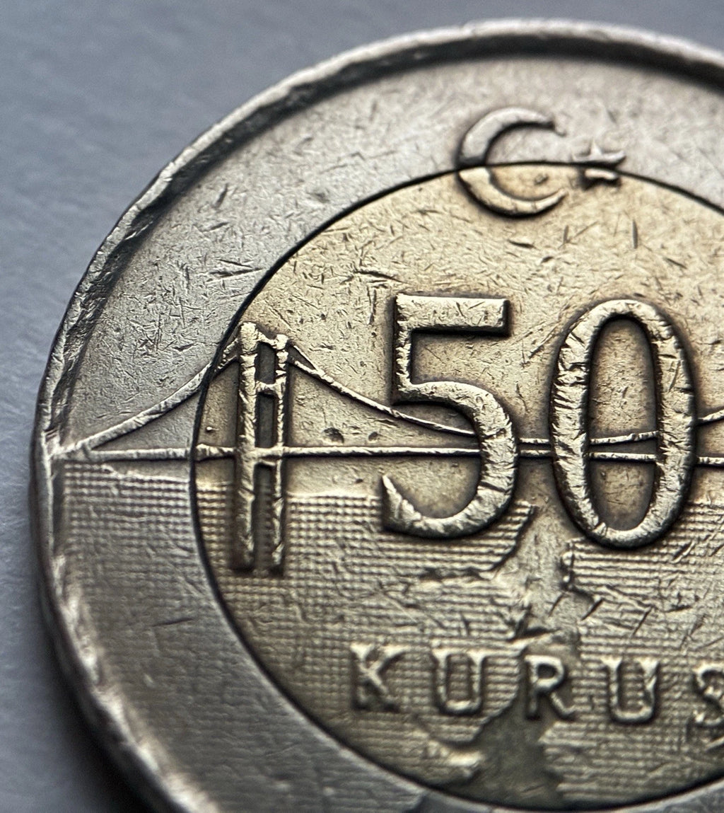 50 Kuruş Turquie 2010 Bimétal | Atatürk | Pont du Bosphore