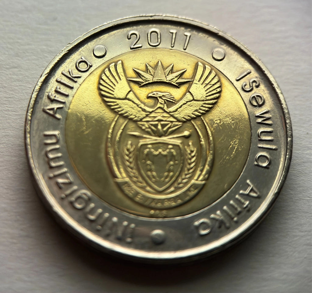 5 Rand 2011 | Südafrika | Gnu (Wildtier) | Bi-Metall Münze | schön