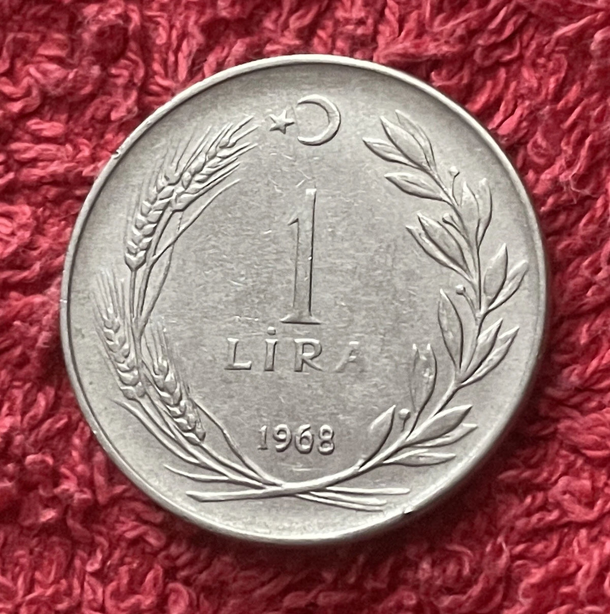 1 Lira 1968 | Türkei | Mustafa Kemal Atatürk | TÜRKİYE CUMHURİYETİ | Edelstahl | Münze