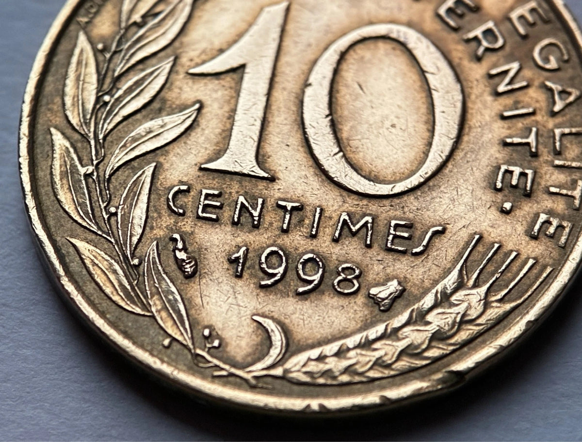 10 Centimes 1998 | Frankreich | Marianne | Aluminiumbronze Münze | vorzüglich
