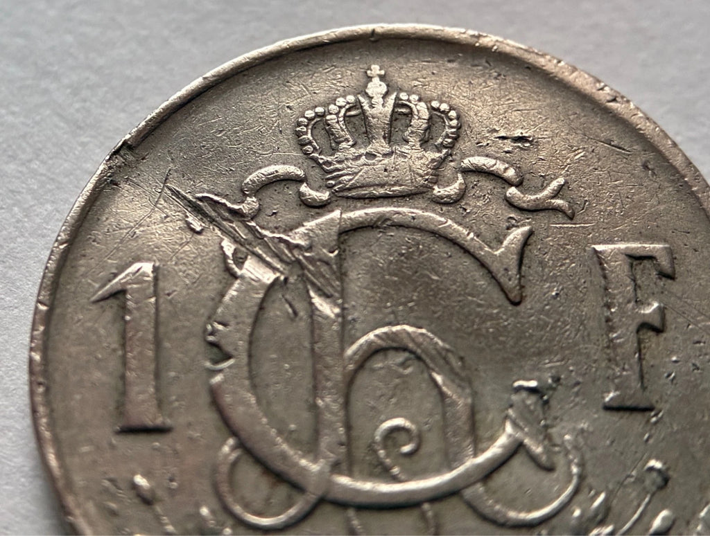 1 Franc 1952 | Luxemburg | „Feierstëppler“ | Großherzogin Charlotte | Kupfer-Nickel-Münze | schön