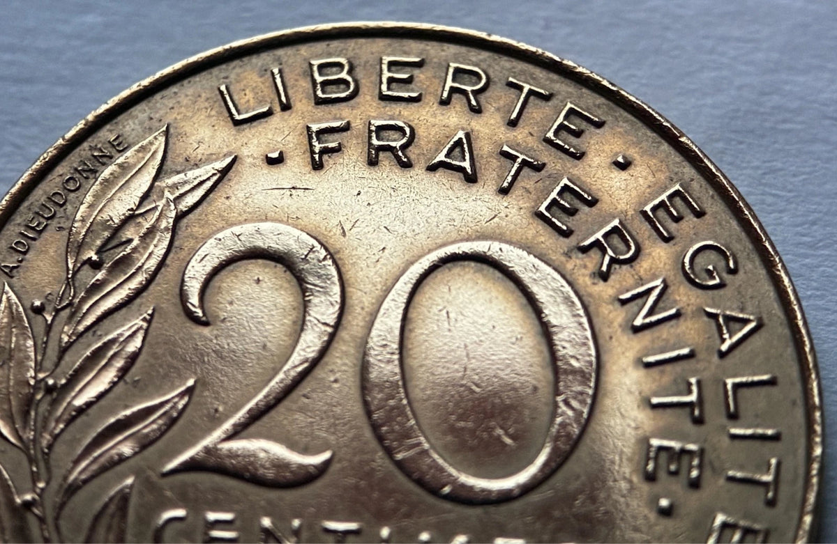 20 Centimes 1996 | Frankreich | Marianne | Aluminiumbronze Münze | schön