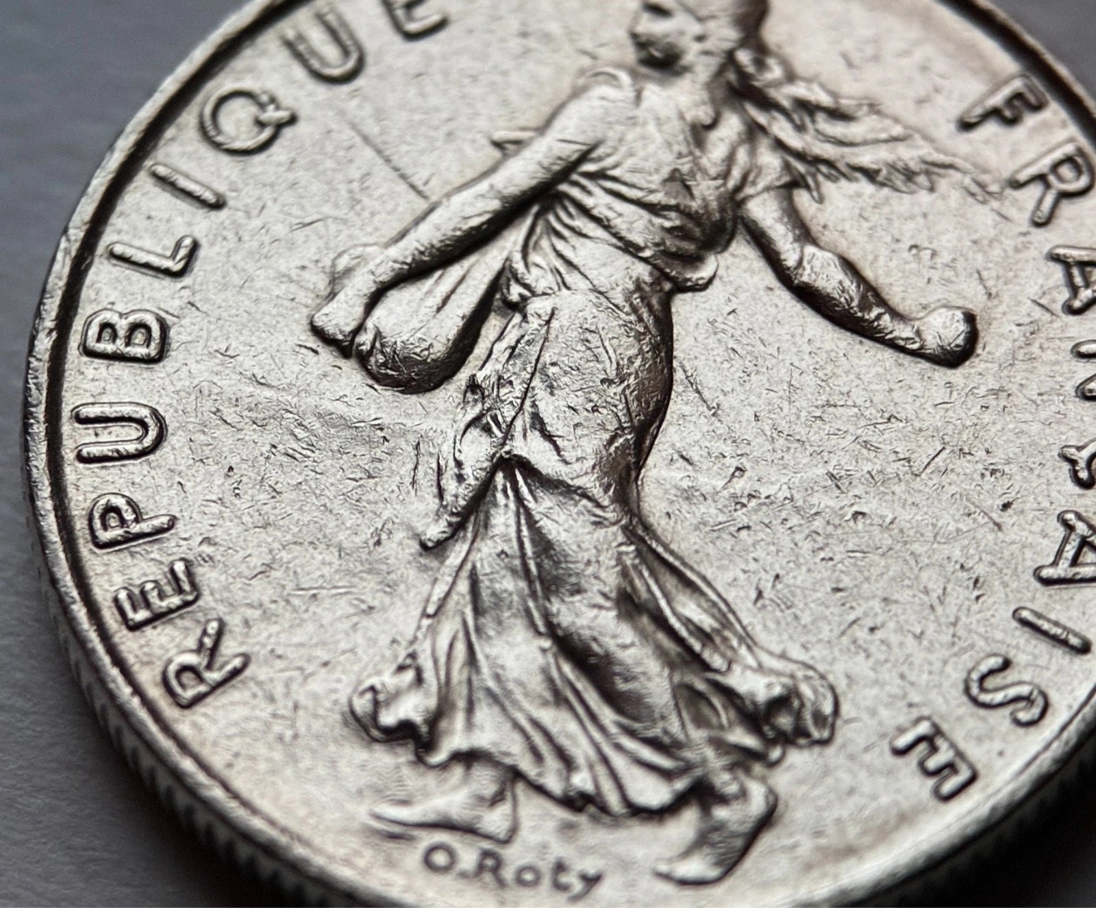 1/2 Franc 1984 | Frankreich | La Semeuse | Nickel-Münze | sehr schön