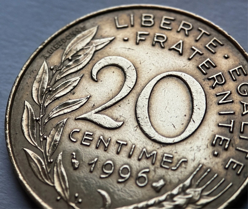 20 Centimes 1996 | Frankreich | Marianne | Aluminiumbronze Münze | schön