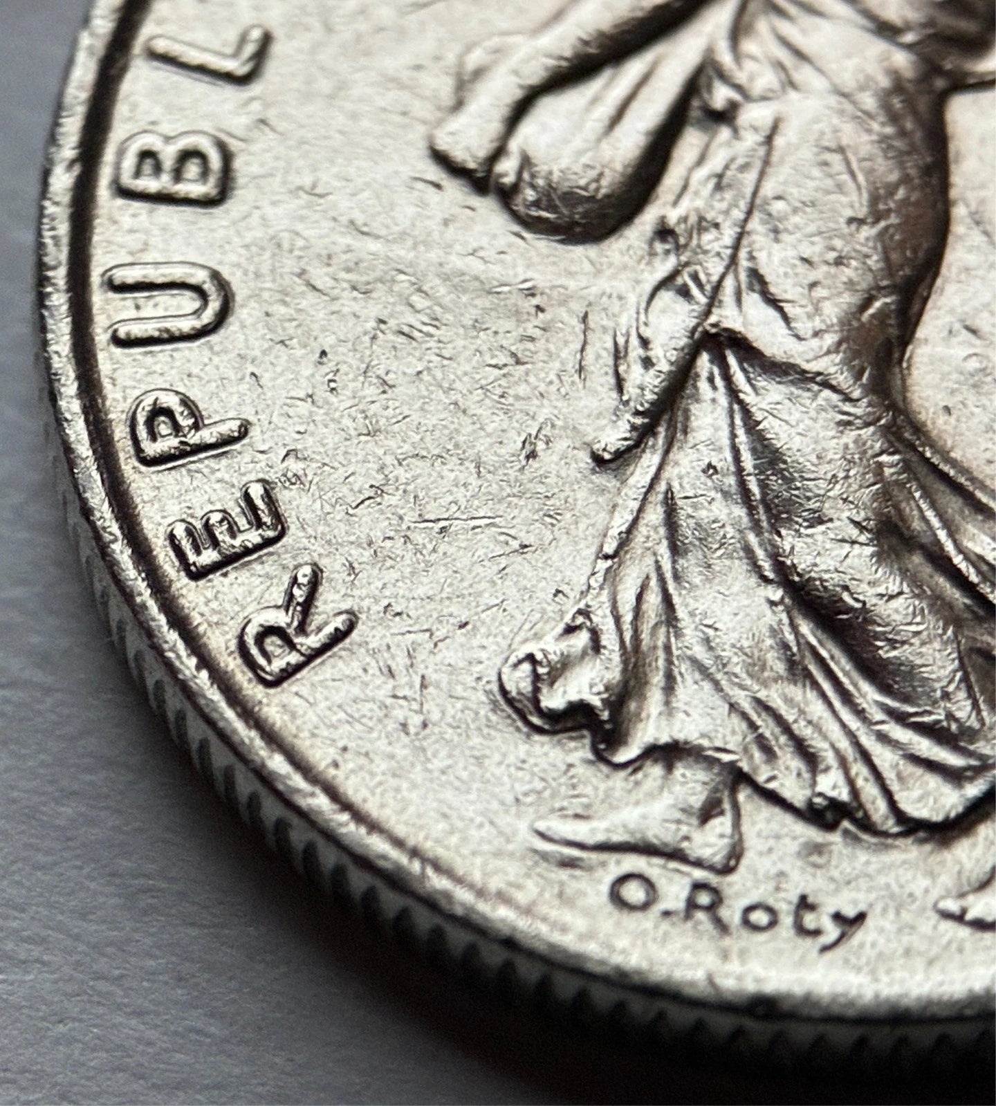 1/2 Franc 1984 | Frankreich | La Semeuse | Nickel-Münze | sehr schön
