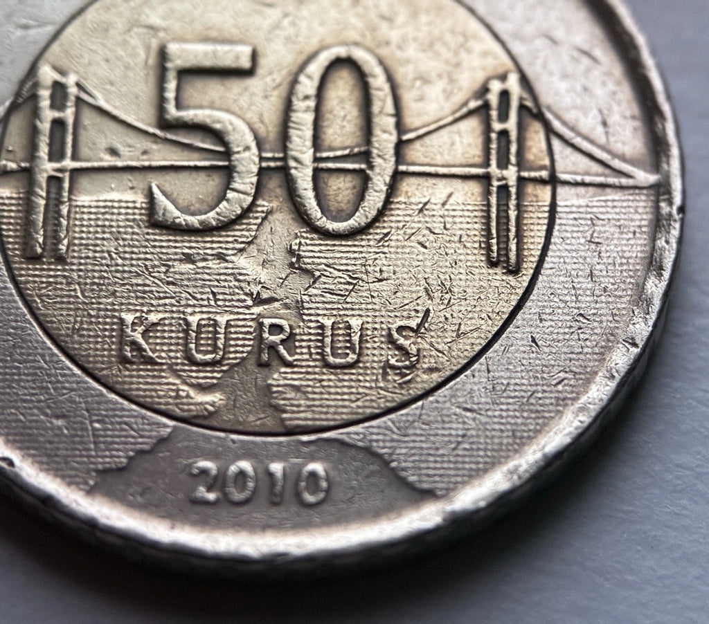 50 Kuruş Turquie 2010 Bimétal | Atatürk | Pont du Bosphore