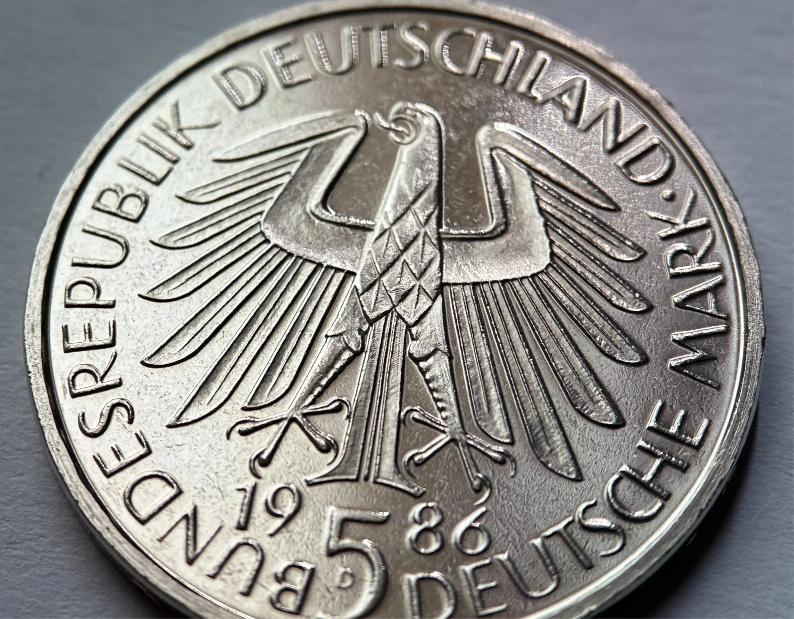 5 DM 1986 D | BRD | 600 Jahre Universität Heidelberg Gedenkmünze