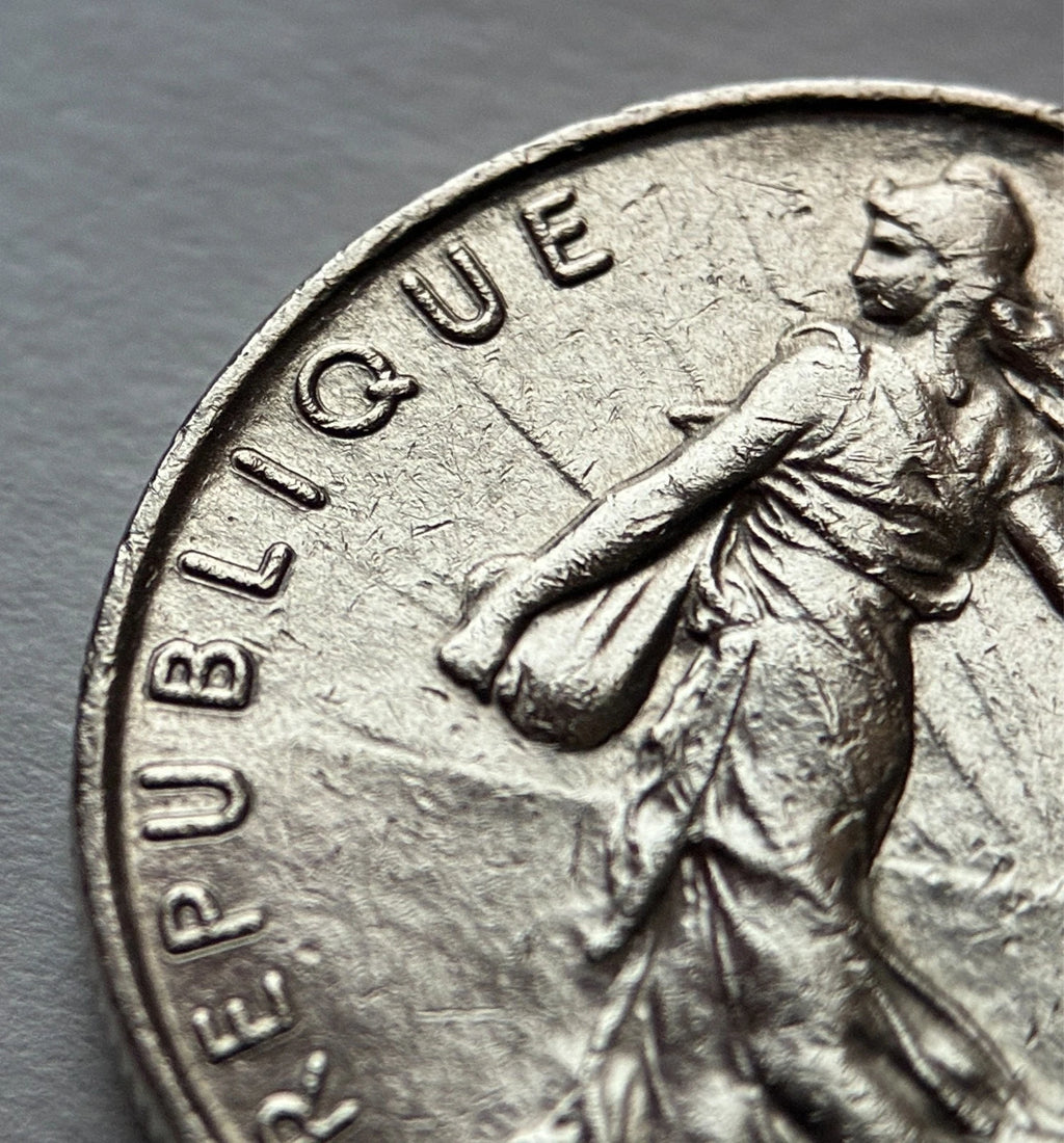 1/2 Franc 1984 | Frankreich | La Semeuse | Nickel-Münze | sehr schön