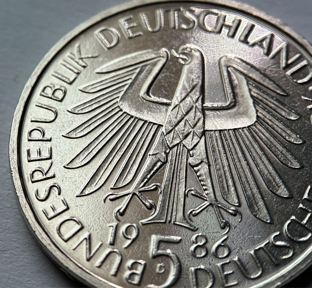 5 DM 1986 D | BRD | 600 Jahre Universität Heidelberg Gedenkmünze