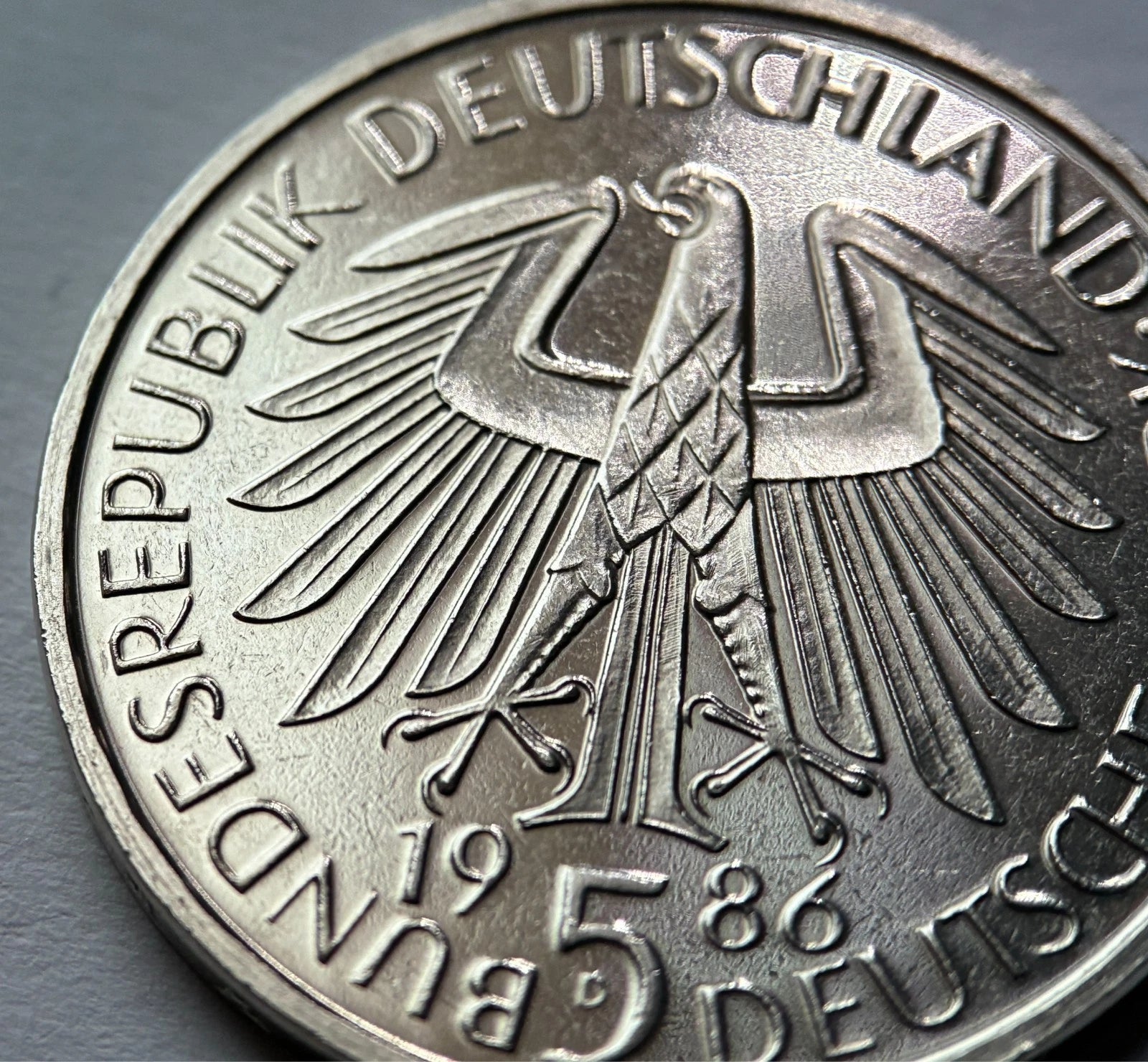 5 DM 1986 D | BRD | 600 Jahre Universität Heidelberg Gedenkmünze