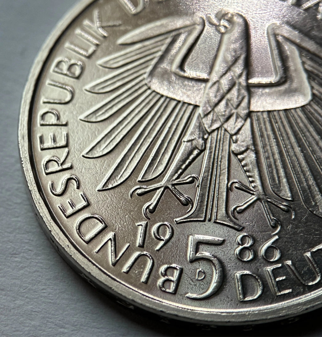 5 DM 1986 D | BRD | 600 Jahre Universität Heidelberg Gedenkmünze