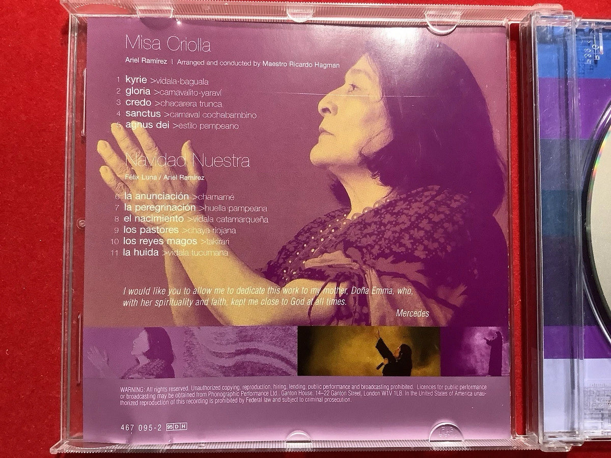 Mercedes Sosa – Misa Criolla / Navidad Nuestra (CD, Album, Decca) / Klassische Musik / Sehr guter Zustand