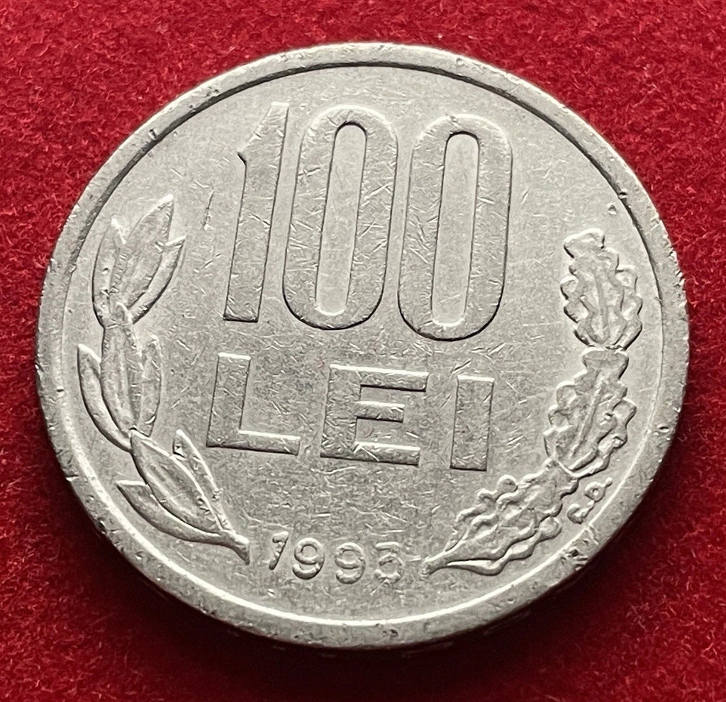 100 Lei 1993 | Rumänien | Michael der Tapfere | Vernickelter Stahl Münze | Sehr schön