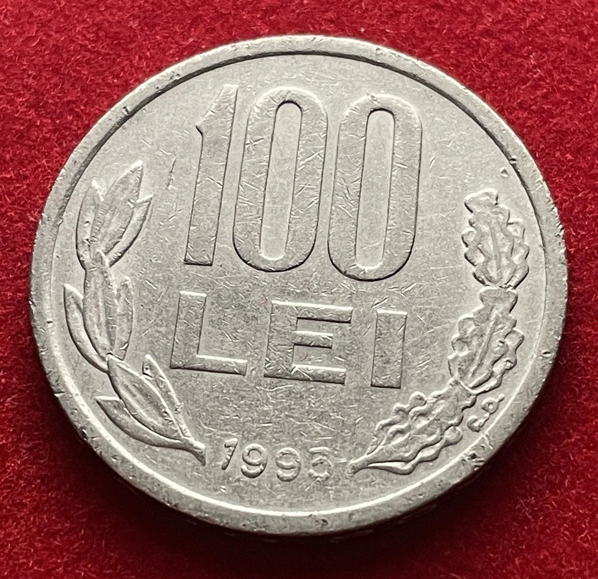 100 Lei 1993 | Rumänien | Michael der Tapfere | Vernickelter Stahl Münze | Sehr schön