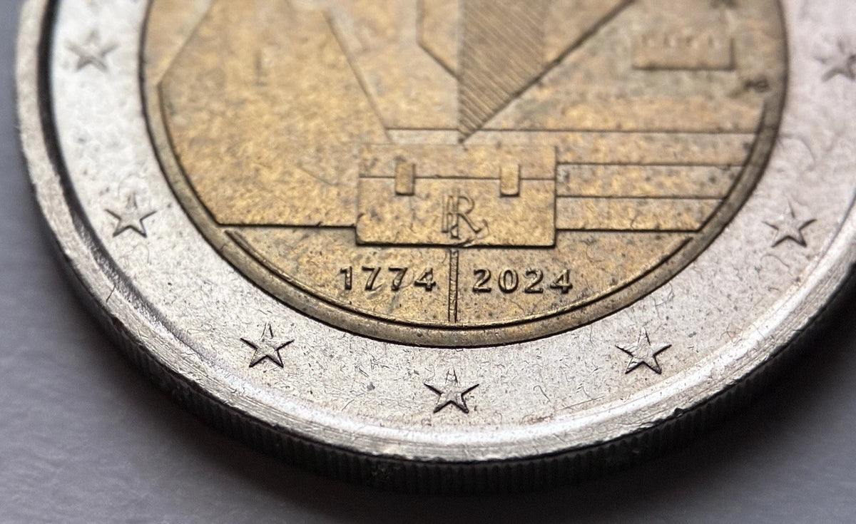 2 Euro 2024 | Italien | 250 Jahre Guardia di Finanza | Bi-Metall Gedenkmünze | schön