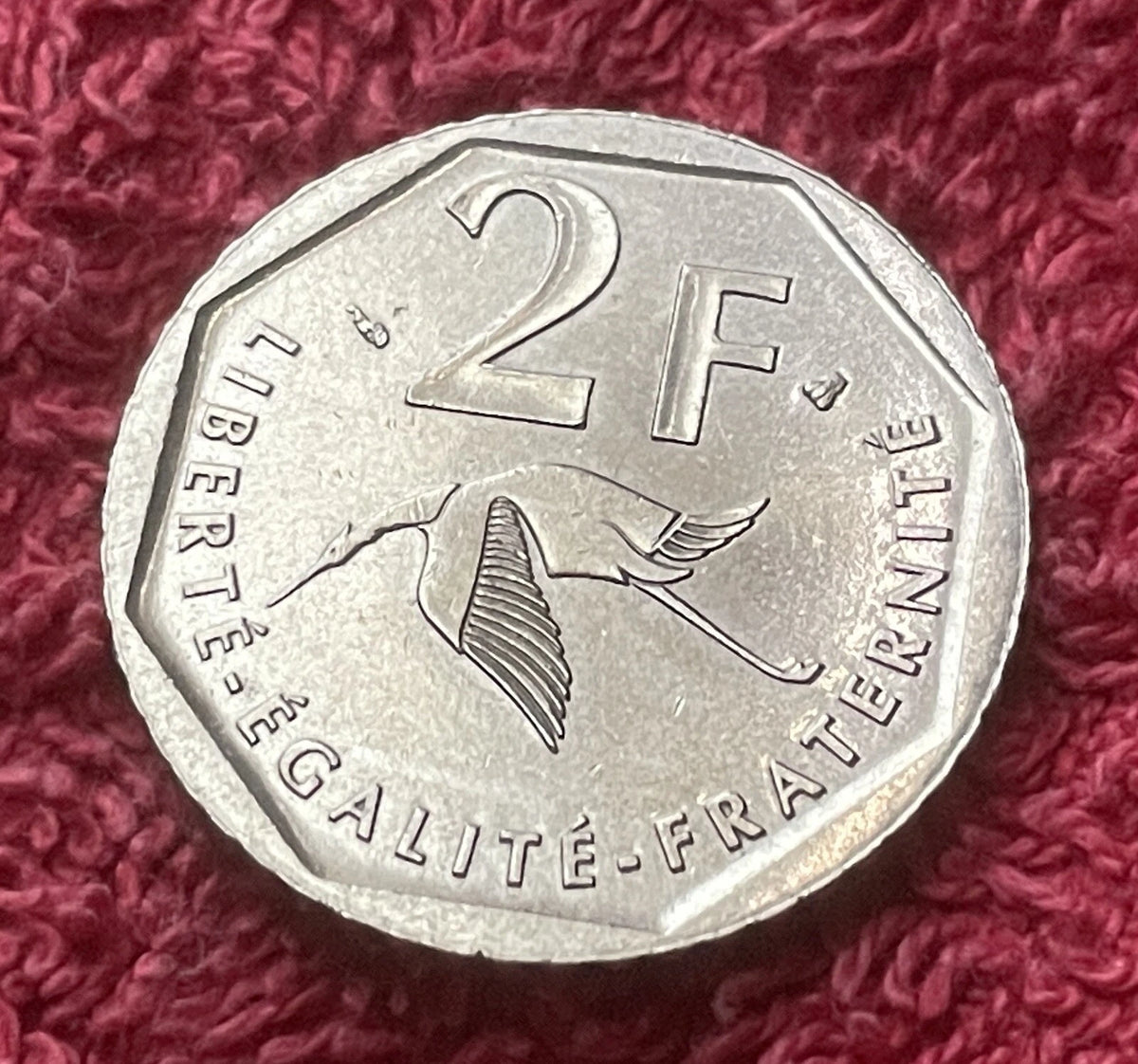 2 Francs 1997 | Frankreich | Georges Guynemer | 80. Todestag | Nickel Münze | schön