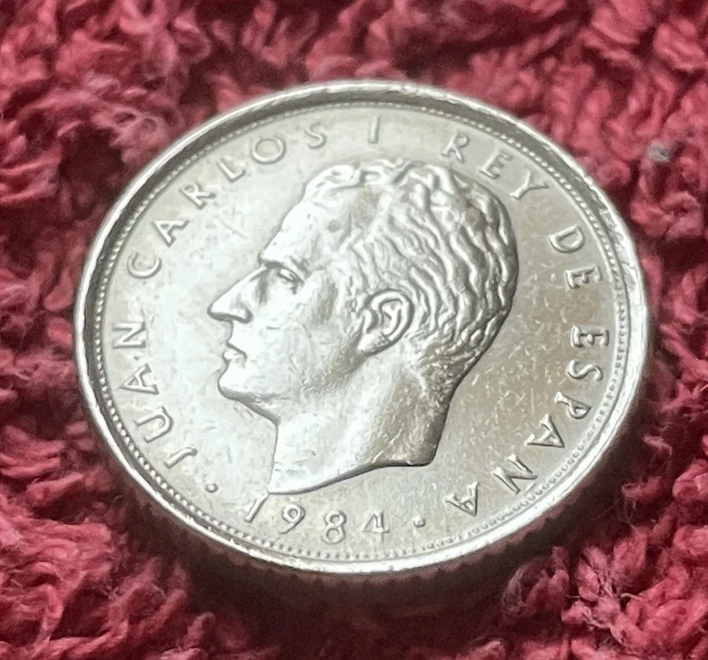 10 Pesetas 1984 | Spanien | König Juan Carlos I. | Säulen des Herkules | Kupfer-Nickel Münze