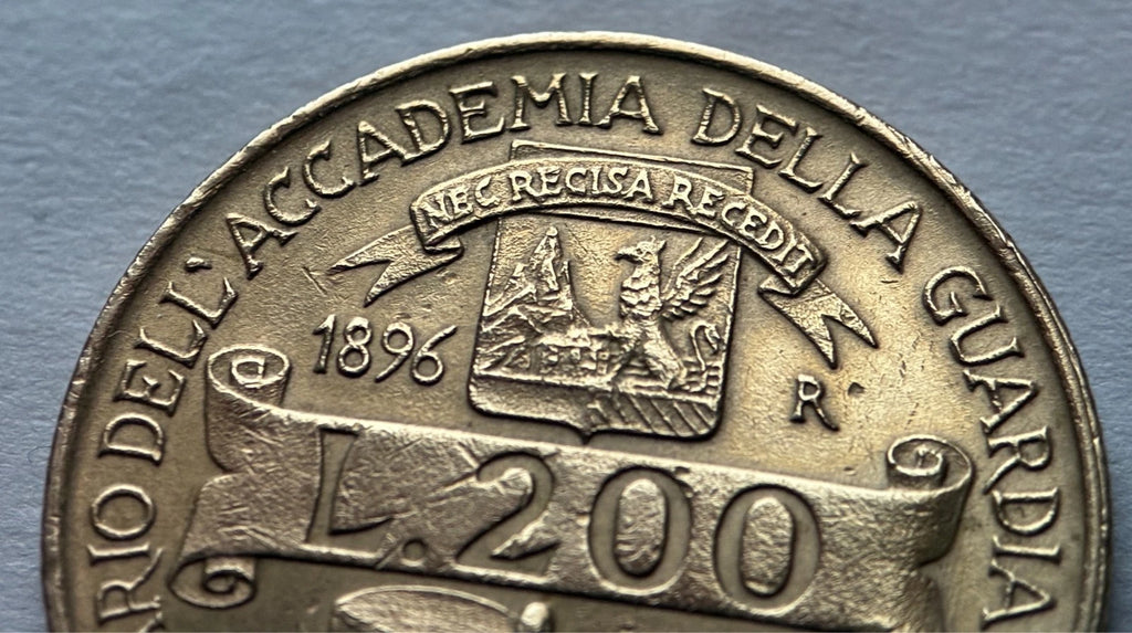 200 Lire 1996 | Italien | 100 Jahre Zollakademie Gedenkmünze