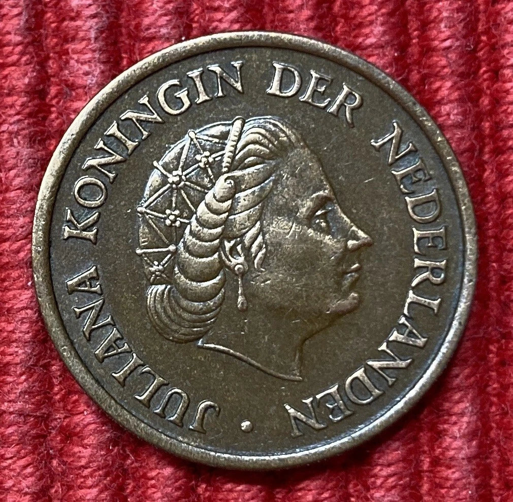 5 Cent 1950 | Niederlande | Königin Juliana | Bronze Münze | sehr schön