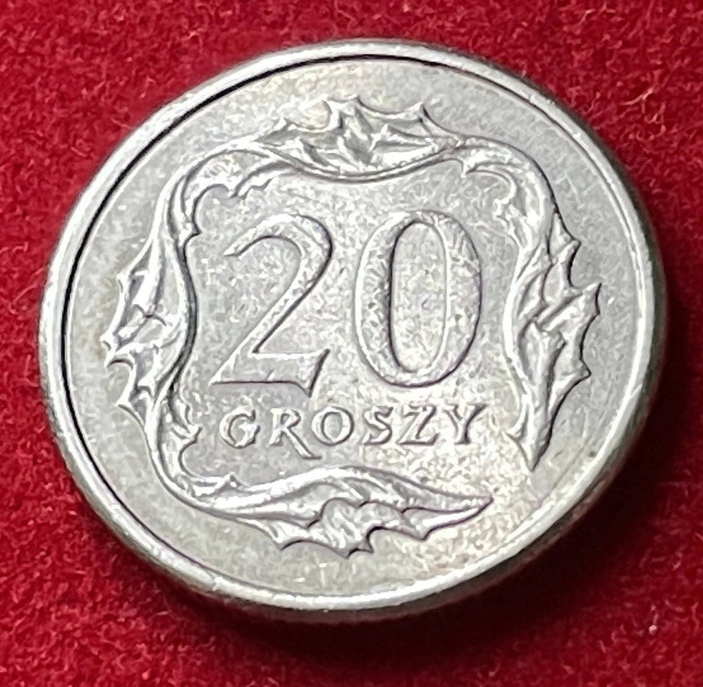 20 Groszy 2008 | Polen | Polnischer Zloty | Kupfer-Nickel Münze | schön