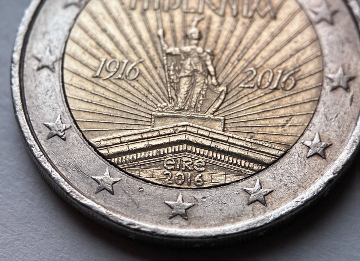 2 Euro 2016 | Irland | 100 Jahre Osteraufstand Hibernia | Bi-Metall Münze