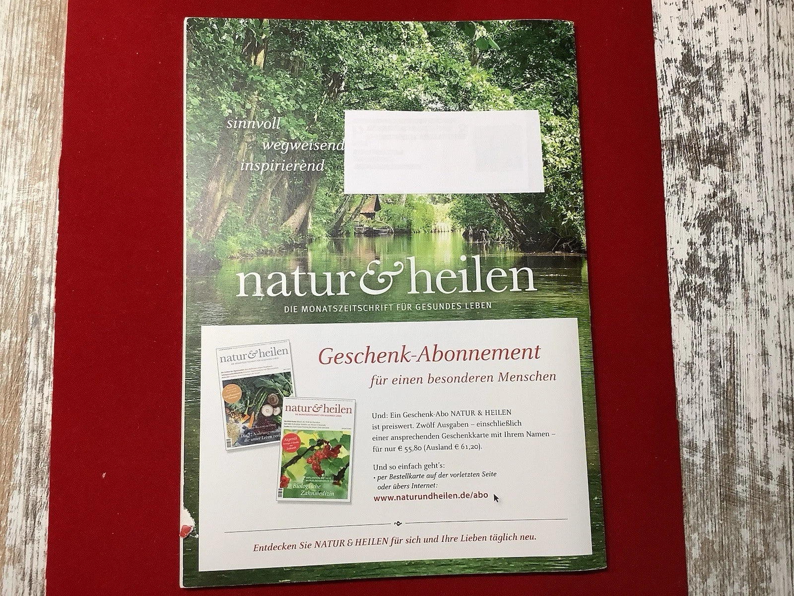 Natur & Heilen Nr. 7/2020 | Gedanken als Medizin | Narbenentstörung | Zeitschrift | Zustand gut