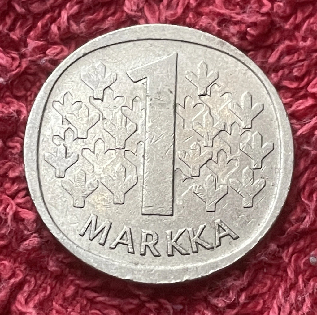 1 Markka 1970 | Finnland | Finnischer Löwe | SUOMEN TASAVALTA | Kupfer-Nickel | Münze