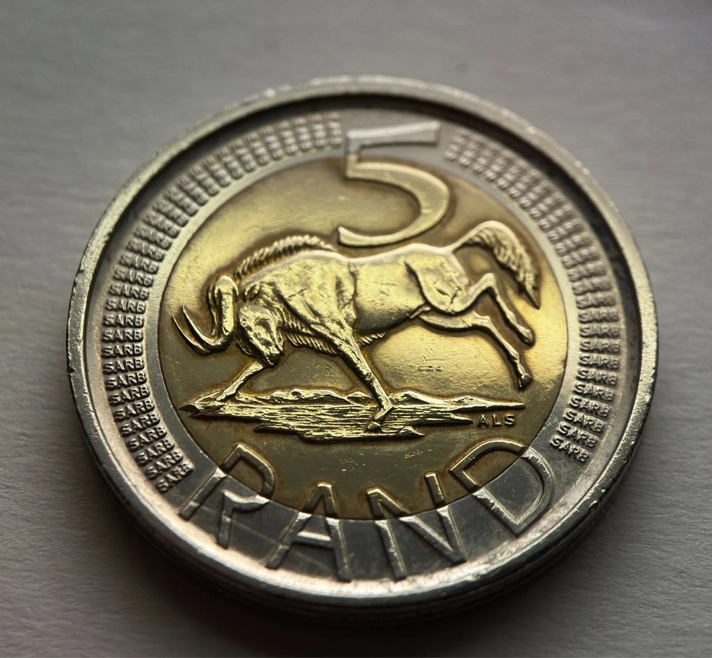 5 Rand 2011 | Südafrika | Gnu (Wildtier) | Bi-Metall Münze | schön