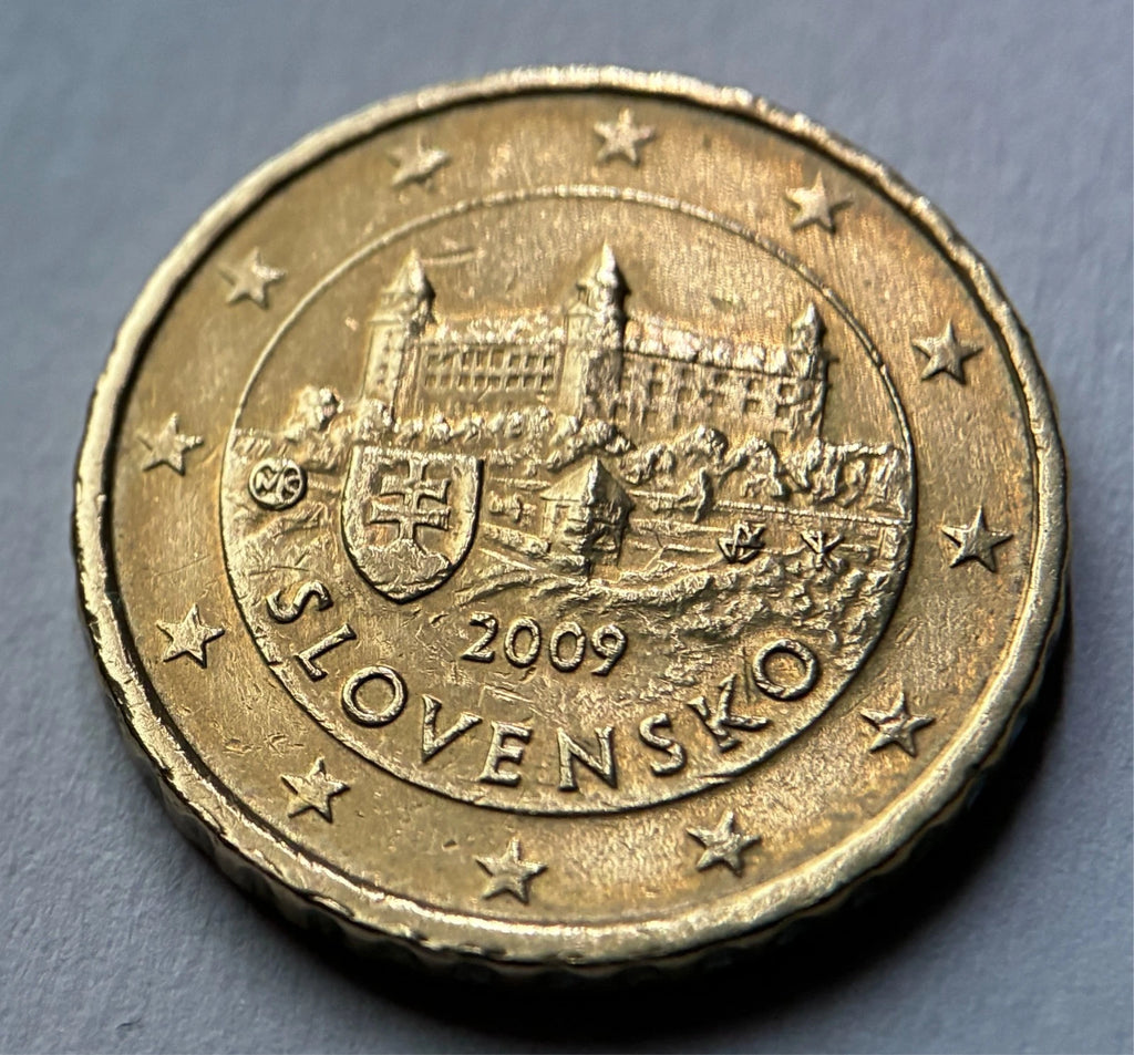 10 Cent 2009 | Slowakei | Burg Bratislava | SLOVENSKO | Nordisches Gold Münze