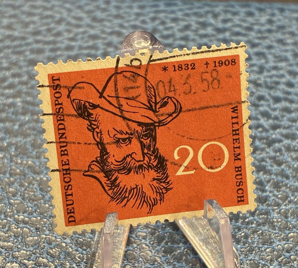 Deutsche Bundespost 1958 | 20 Pfennig | Wilhelm Busch | gestempelt | Briefmarke